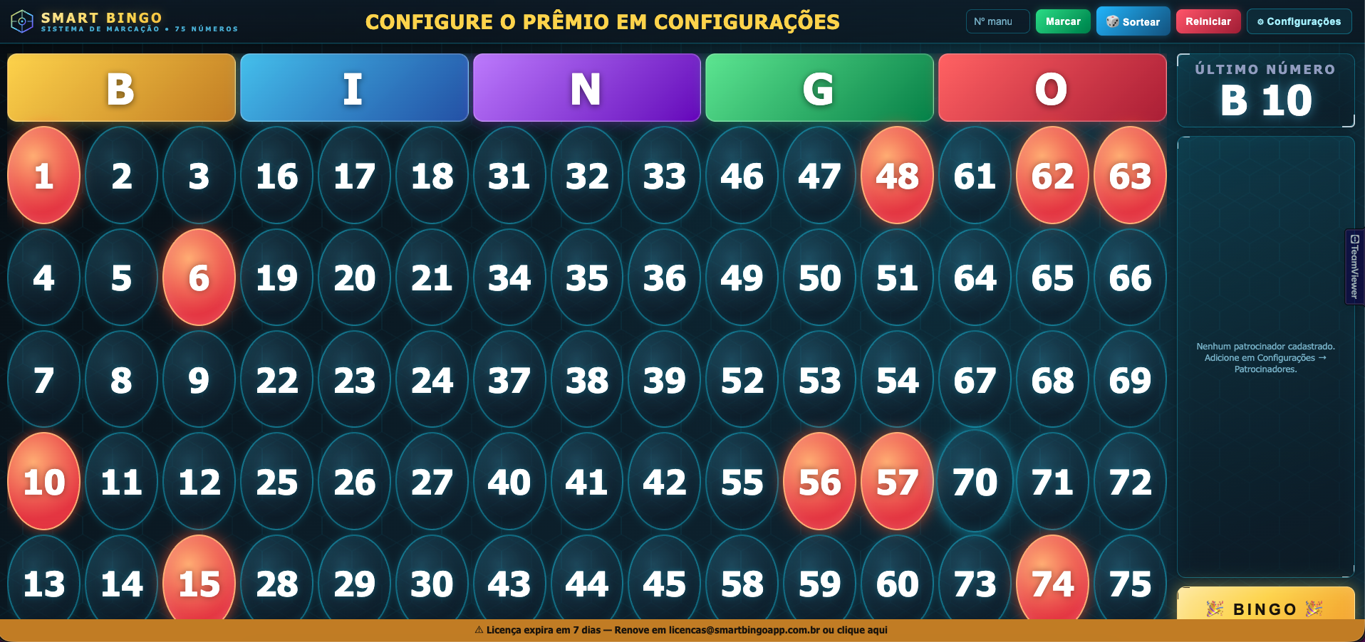 Smart Bingo Interface